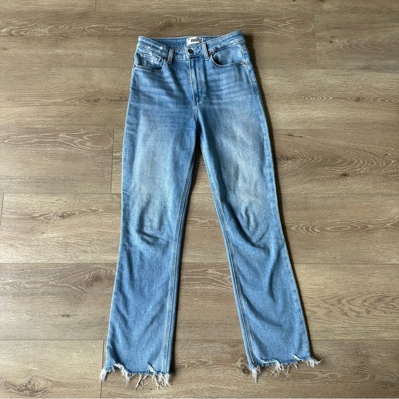 Paige High Rise Cindy Jeans Lovesong Distressed Tuned Hem Sz 26 - Picture 5 of 13